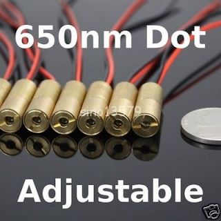 10 pieces red 5mW Laser diode Module, Adjustable focus lens