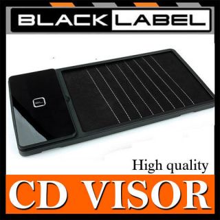 BLACK LABEL HARDFRAME AUTO CAR CD DVD VISOR HOLDER POCKET DISC CASE 
