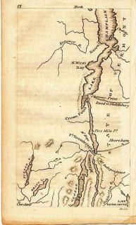   Lake Champlain New York 1830 original antique copper engrave​d map