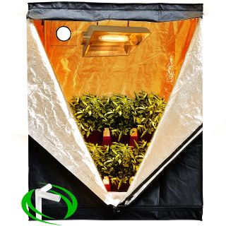 24x48x60 Reflective Mylar Portable Grow Tent Hydroponics Room 