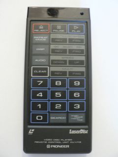 Pioneer LaserDisc Video Disc Player CV V113 Remote Control