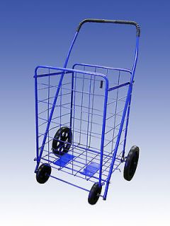   Heavy Duty Folding Shopping Cart for Grocery, Laundry & more   Blue
