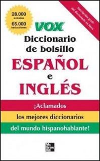 Vox Diccionario de Bolsillo Espanol E Ingles NEW