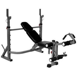   Olympic Weight Bench with Leg Extension and Preacher Curl Attachment