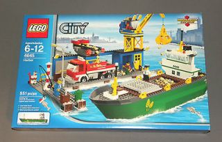 LEGO CITY Harbor 4645 w Ship, Crane, Dock, Boat, Truck Harbour NEW