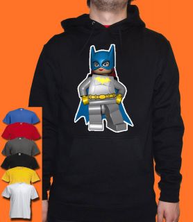 LEGO BATGIRL COOL HOODIE UNISEX ALL SIZES COLOURS AVAILABLE