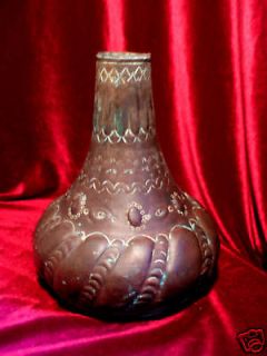 ANTIQUE COPPER​ TURKISH JAR, JUG BOTTL​E CONTAINER Ve​ry old and 