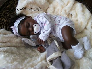 AA Ethnic Reborn Baby Girl   Sold Out   Lee Lee   Hand rooted Eye 