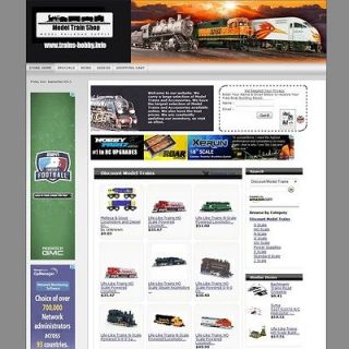 Very Popular Model Trains Website Business For Sale