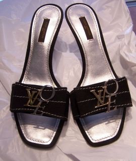 Authentic Louis Vuitton Love open toe mule size 38