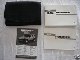 2008 Hummer H3 Owners Manual Books Guide Literature H 3