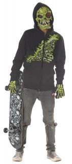 New Devil Scary Bone Chiller Child Boys Black Halloween Costume 04038