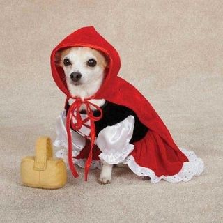   SIZE   ZACK & ZOEY   LIL RED RIDING HOOD   DOG PUPPY HALLOWEEN COSTUME