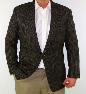 HICKEY FREEMAN Soft Wool CASHMERE Blend Tweed 2 Btn REGENT Sport Coat 