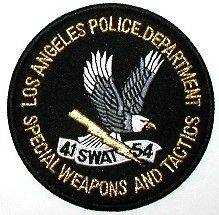 Los Angeles California CA Police Police Department 41 SWAT 54 Gold 