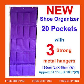   the Door Shoe Organizer Closet Shoe Rack Storage 20 Pocket Bin Box