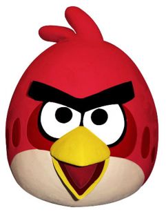 Angry Birds Red Bird Costume Latex Mask Adult