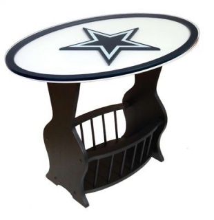 NFL Logo Glass End Table   30 Teams Available NEW