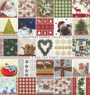 20 Christmas PAPER Lunch NAPKINS Serviettes TEA PARTY Choose From 25 