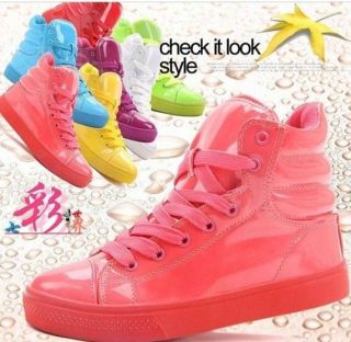 Women fashion Candy Platform Sneakers sport shoes boots Size US5 11