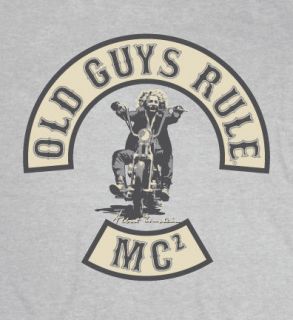 OLD GUYS RULE ALBERT EINSTEIN MOTORCYCLE CLUB S/S SIZE CHOICE M,L,XL 