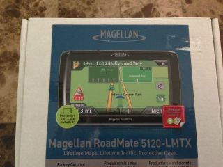 Magellan 5120 LMTX GPS Receiver LIFETIME MAPS & TRAFFIC UPDATES bundle 