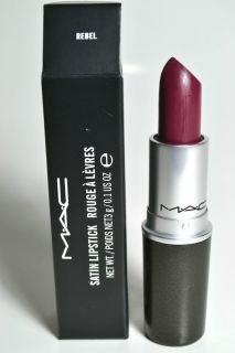 MAC Satin Lipstick REBEL New in the BOX Authentic MAC cosmetics 3g/0 