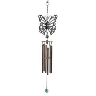 Rustic Butterfly Windchime Home Yard Garden Outdoor Living Decorative 