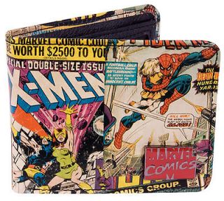 Mens Retro Marvel D C Comics Wallet The Hulk, Spiderman, X Men Gift 