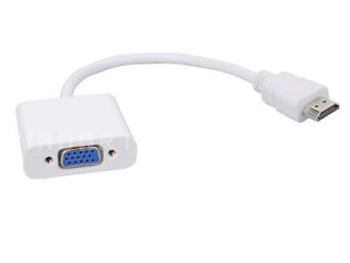 New Blue HDMI Male to VGA Female Video Cable Cord Converter Adapter 