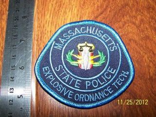 MA Massachusetts State Police Explosive Ordnance Tech Trooper Highway 