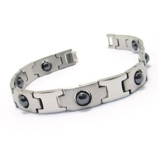 mens stainless steel magnetic bracelet in Mens Jewelry