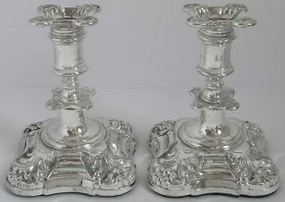 Silver Plated Candlesticks Candle Holder Pair x 2 Candelabra