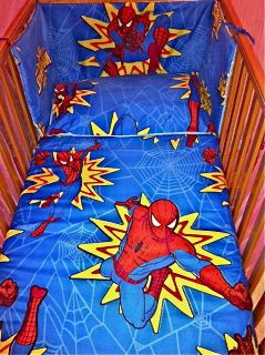Marvel Comics   SPIDER MAN   Cot BEDDING SET   All Sizes Available