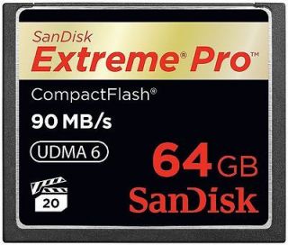   New SanDisk Extreme Pro Compact Flash Memory Card 64GB (600x 90MB/S