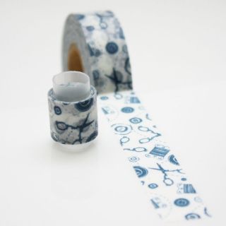 Washi Tape (Japan) 100 cm ( Scissors & Sewing , 3C SS1 ),Buy & Get 