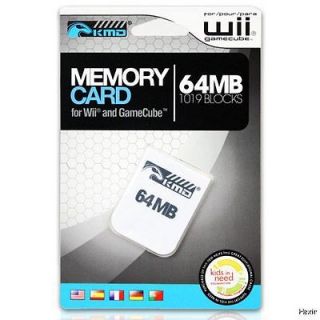 Nintendo GameCube 64 MB Memory Card KMD New (Wii 1019 Blocks 64MB 