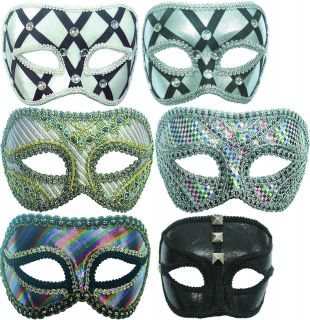   MASKS SELECTION   JESTER HARLEQUIN MASQUERADE PROM BALL   FANCY DRESS