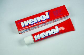 Wenol Metal silver gold all purpose polish cleaner Red Tube Net Weight 