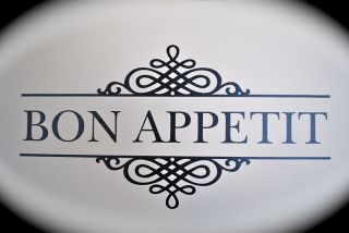 BON APPETIT WALL SIGN NEW VINYL DIFFERENT SIZES/COLORS WALL DECAL 