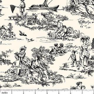 Northcott Belle Provence 2874 99 Toile Print Cotton Fabric FREE US 
