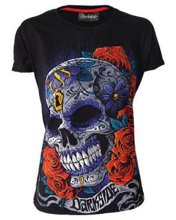 Darkside Clothing Mexican Sugar Skull Day Of The Dead Short Sleeved 