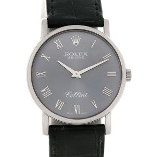 Rolex Cellini Classic Mens 18K White Gold 5115 Watch