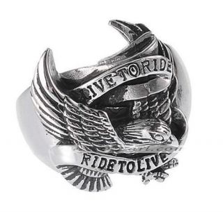 live to ride ring in Mens Jewelry