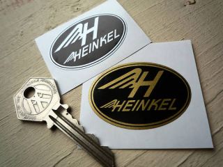 HEINKEL 50mm stickers Micro Cars Aircraft Moped Scooter