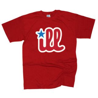 PHILLY iLL T SHIRT PHILLIES JERSEY PHILADELPHIA ymcmb illest RED 
