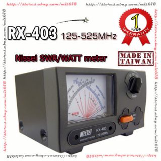   Watt Power Meter 125 525MHz NISSEI RX 403 fit MFJ 883 HAM CB RADIO