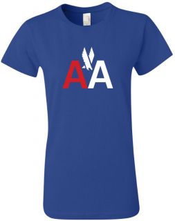 American Airlines Retro Logo US Airline Aviation LADIES T Shirt