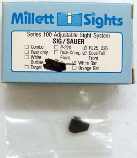 Millett Sig/Sauer P225, 226 Dovetail Front Sight