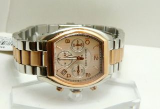 275 Michael Kors Rosegold 2 Tone Chronograph Stainless Ladies Watch 